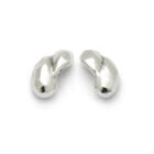Pendientes ba&ntilde;ados en plata doble gota peque&ntilde;a