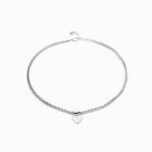 Short chain necklace with small heart detail