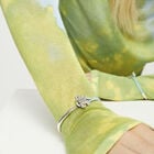 Turquoise leather bracelet with butterfly ornament