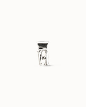 Sterling silver-plated Personalization collection charm