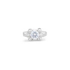 Double white zirconia ring