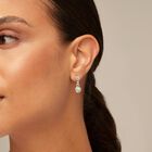 Drop earrings with turquoise murano glass