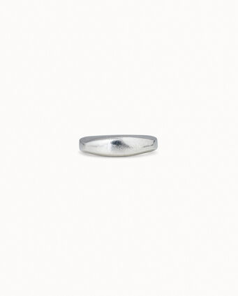 Sterling silver-plated irregular ring