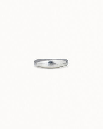 Bague plaquée argent irrégulière