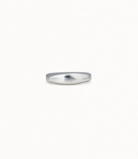 Anillo irregular bañado en plata de ley
