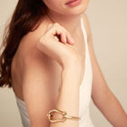 Bangle bracelet with large link