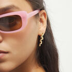 Elongated zigzag earrings