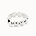 Leather bracelet with small round beads