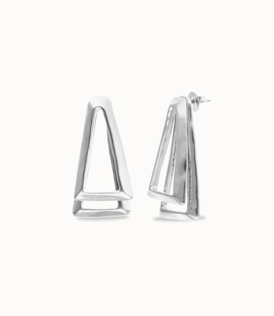 Double triangular earrings