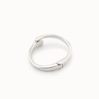 Bracciale uomo placcato argento Sterling con molla nascosta e forma di chiodo