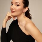 Drop earrings with 3 links