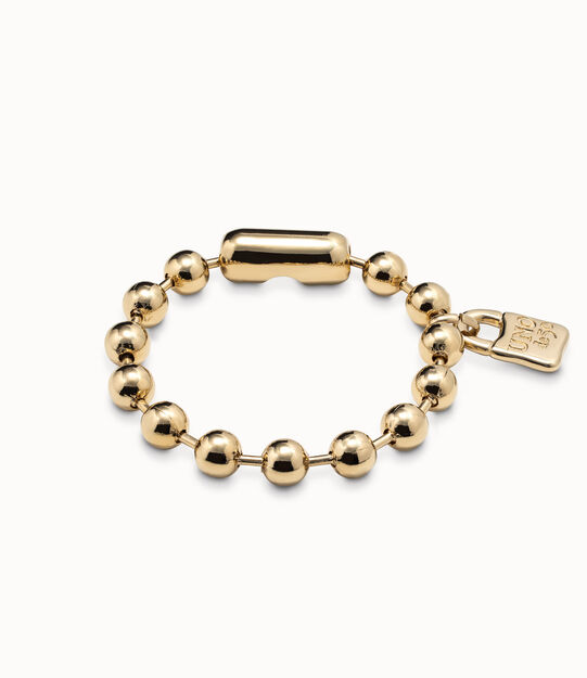 18K gold-plated bracelet with beads