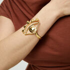 Bangle bracelet with a striking central eye