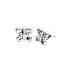 Stud earrings with a butterfly shape