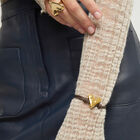 Brown leather bracelet with heart detail