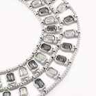 Collar ba&ntilde;ado en plata de ley con cristales facetados. Edici&oacute;n limitada
