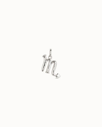 Sterling silver-plated Scorpio shaped charm