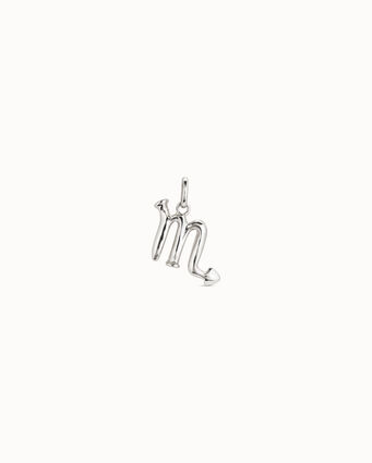 Charm placcato argento Sterling a forma di segno scorpione