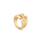 Anillo ba&ntilde;ado en oro de 18K