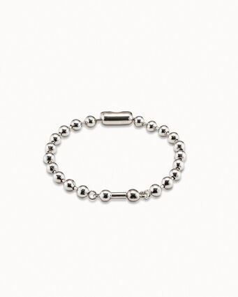 Sterling silver-plated chain bracelet