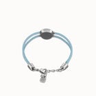 Double blue leather birthstone bracelet with eye