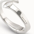 Bracciale uomo placcato argento Sterling con molla nascosta e forma di chiodo