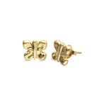 Stud earrings with a butterfly shape