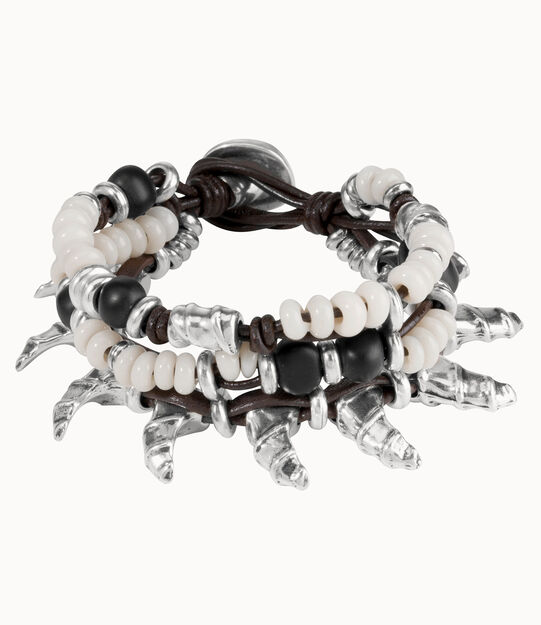 Pulsera bañada en plata de ley