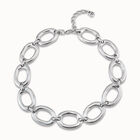 Short oval link chain necklace
