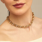 Rectangular links chain necklace