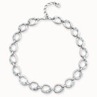 Short oval link chain necklace