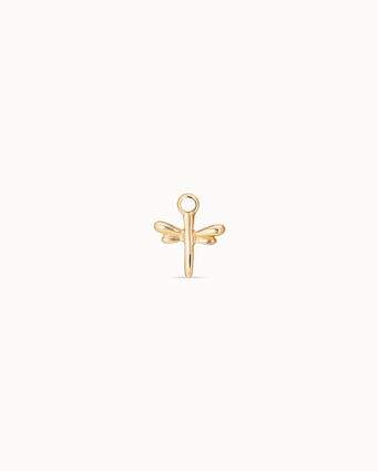 18K gold-plated dragonfly piercing charm