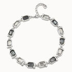 Short necklace with crystals