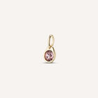 Charm with a pink crystal