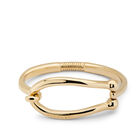 Bangle bracelet with large link