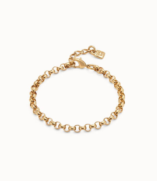 Pulsera cadena bañadas en oro 18k