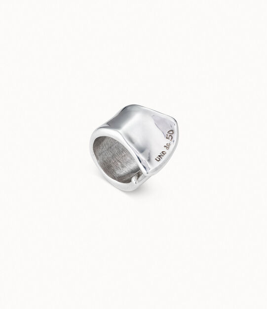 Anillo hendidura bañado en plata de ley