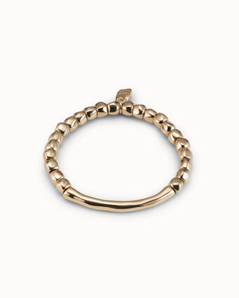 18K gold-plated bead bracelet