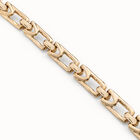 Rectangular link chain bracelet