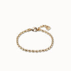 Oval link chain charm bracelet