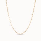 Long link chain charm necklace