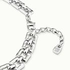 Short square link chain necklace