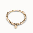 Beaded stretch bracelet with tubular piece