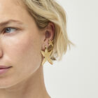 Large starfish-shaped earrings