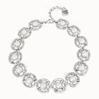 Collana corta placcata argento con perle