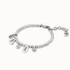 Beaded bracelet with charms