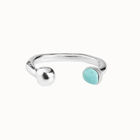 Bangle bracelet with murano glass
