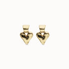 Small heart stud earrings