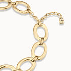Short oval link chain necklace