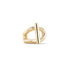 Anillo ba&ntilde;ado en oro 18k